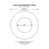 Circular Banquet Table – Donut