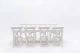 Kids Crossback Chair - White