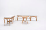 The Rattan Bench Set