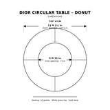 Dior Circular Table - Donut