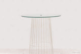 Wire Cocktail Table - White