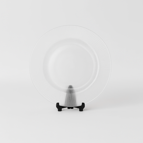 Clear Fluted Charger Plate