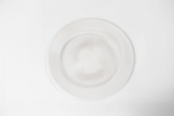 Clear Fluted Charger Plate