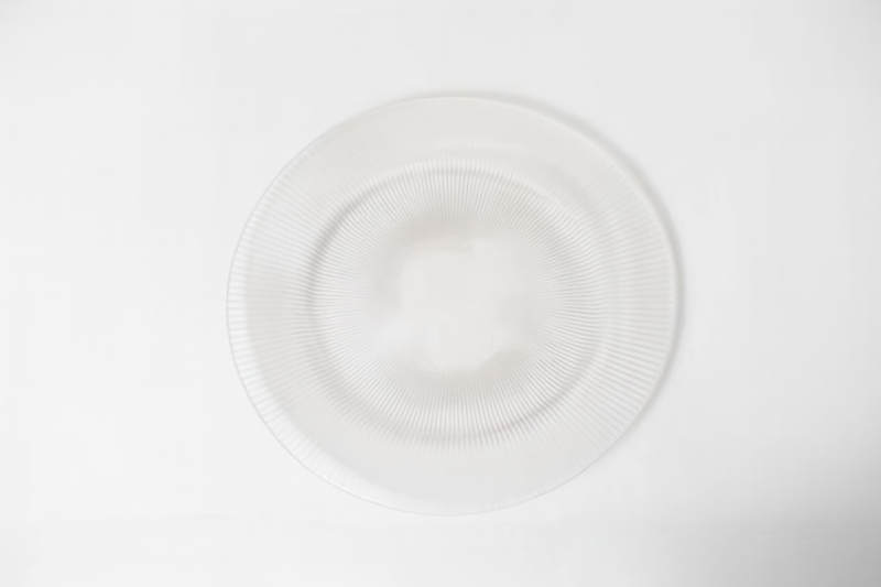 Clear Fluted Charger Plate