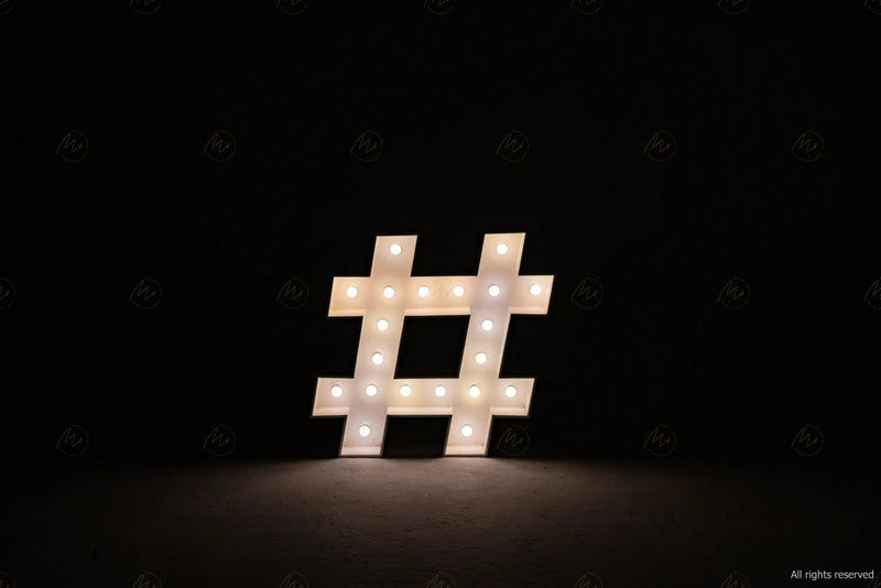 Large Marquee Letter # (hash) – Mangalasootra